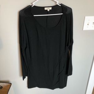 Black shirt dress